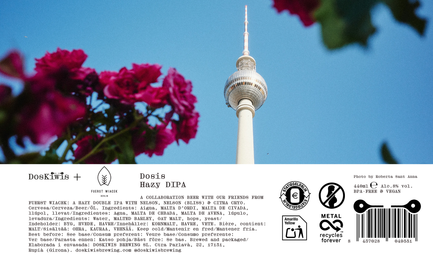 DosKiwis + Fuerst Wiacek: Dosis Hazy DIPA